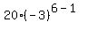 20%28-3%29%5E%286-1%29