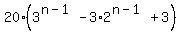 20%283%5E%28n-1%29-+3%2A2%5E%28n-1%29+%2B+3%29