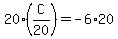 20%28C%2F20%29=+-6%2A20
