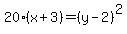 20%28x%2B3%29=%28y-2%29%5E2