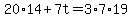 20%2A14%2B7t=3%2A7%2A19