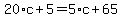 20%2Ac%2B5=5%2Ac%2B65