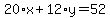 20%2Ax%2B12%2Ay=52