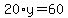 20%2Ay=60