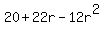 20%2B+22r+-+12r%5E2