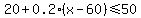 20%2B0.2%28x-60%29%3C=50