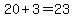 20%2B3=23