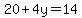 20%2B4y=14