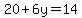 20%2B6y=14