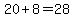 20%2B8=28