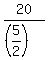 20%2F%28%285%2F2%29%29