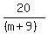 20%2F%28%28m%2B9%29%29