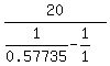 20%2F%281%2F0.57735-1%2F1%29