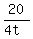20%2F%284t%29