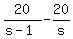 20%2F%28s-1%29+-20%2Fs