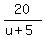 20%2F%28u%2B5%29