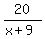 20%2F%28x%2B9%29