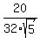 20%2F32sqrt%285%29