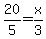 20%2F5+=+x%2F3