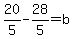 20%2F5-28%2F5=b
