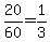 20%2F60=1%2F3