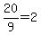 20%2F9+=+2