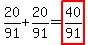 20%2F91%2B20%2F91+=+highlight%2840%2F91%29