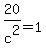 20%2Fc%5E2=1
