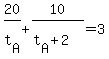 20%2Ft%5BA%5D%2B10%2F%28t%5BA%5D%2B2%29=3