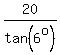 20%2Ftan%286%5Eo%29
