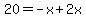 20=-x%2B2x