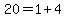 20=1%2B4