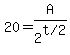 20=A%2F2%5E%22t+%2F+2%22