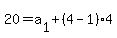 20=a%5B1%5D%2B%284-1%29%2A4