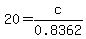 20=c%2F0.8362