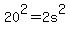 20%5E2=2s%5E2