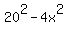 20%5E2-4x%5E2