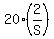 20+%2A+%282%2FS%29