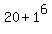 20+%2B+1%5E6%29