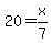 20+=+x%2F7