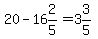 20-16%262%2F5=3%263%2F5