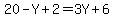 20-Y%2B2=3Y%2B6