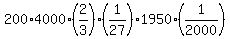 200%2A4000%282%2F3%29%281%2F27%291950%281%2F2000%29