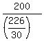 200%2F%28%28226%2F30%29%29