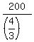 200%2F%28%284%2F3%29%29