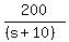 200%2F%28%28s%2B10%29%29