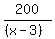 200%2F%28%28x-3%29%29
