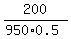 200%2F%28950%2A0.5%29