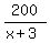 200%2F%28x%2B3%29