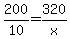 200%2F10+=+320%2Fx